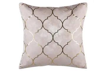 Prydnadskuddar Alyssum set om 2 Rosa/guld, Polyester - Rosa/guld, Polyester - Utemöbler & utemiljö - Dynor - Utomhuskuddar