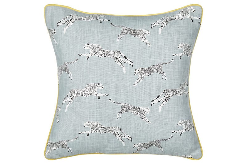 Prydnadskuddar Arales set om 2 Grå/vit/svart/gul, Fyrkantig - Grå/vit/svart/gul, Fyrkantig - Utemöbler & utemiljö - Dynor - Utomhuskuddar