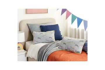 Prydnadskuddar Arales set om 2 Grå/vit/svart/gul, Rektangulär - Grå/vit/svart/gul, Rektangulär - Utemöbler & utemiljö - Dynor - Utomhuskuddar