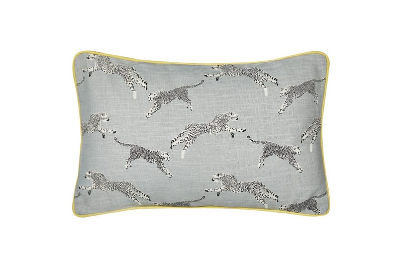 Prydnadskuddar Arales set om 2 Grå/vit/svart/gul, Rektangulär - Grå/vit/svart/gul, Rektangulär - Utemöbler & utemiljö - Dynor - Utomhuskuddar