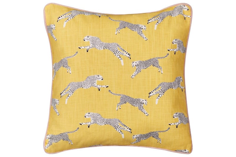 Prydnadskuddar Arales set om 2 Gul/vit/svart/rosa, Fyrkantig - Gul/vit/svart/rosa, Fyrkantig - Utemöbler & utemiljö - Dynor - Utomhuskuddar