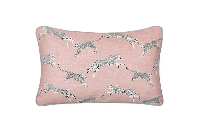 Prydnadskuddar Arales set om 2 Rosa/vit/svart/grå, Rektangulär - Rosa/vit/svart/grå, Rektangulär - Utemöbler & utemiljö - Dynor - Utomhuskuddar