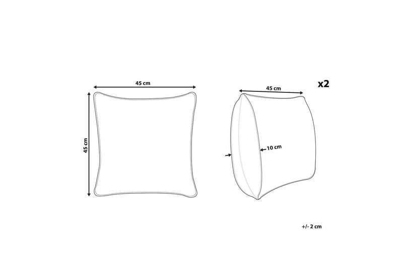 Prydnadskuddar Avens set om 2 - Utemöbler & utemiljö - Dynor - Utomhuskuddar