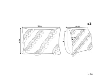 Prydnadskuddar Ayroor set om 2 - Textil & mattor - Kudde & kuddfodral - Prydnadskudde & soffkudde
