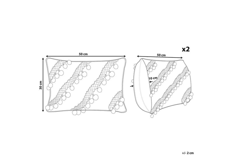 Prydnadskuddar Ayroor set om 2 - Textil & mattor - Kudde & kuddfodral - Prydnadskudde & soffkudde