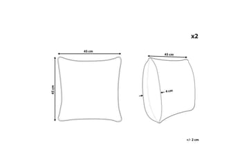 Prydnadskuddar Bakira set om 2 - Utemöbler & utemiljö - Dynor - Utomhuskuddar