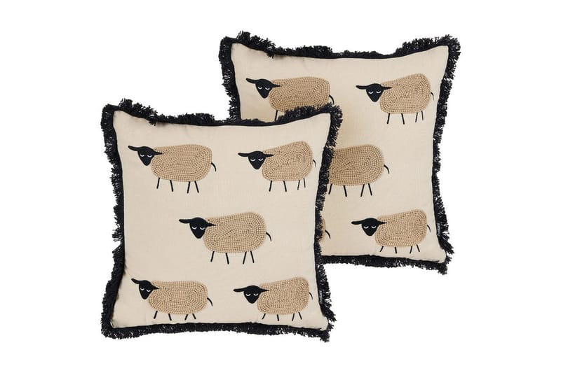 Prydnadskuddar Bannu set om 2