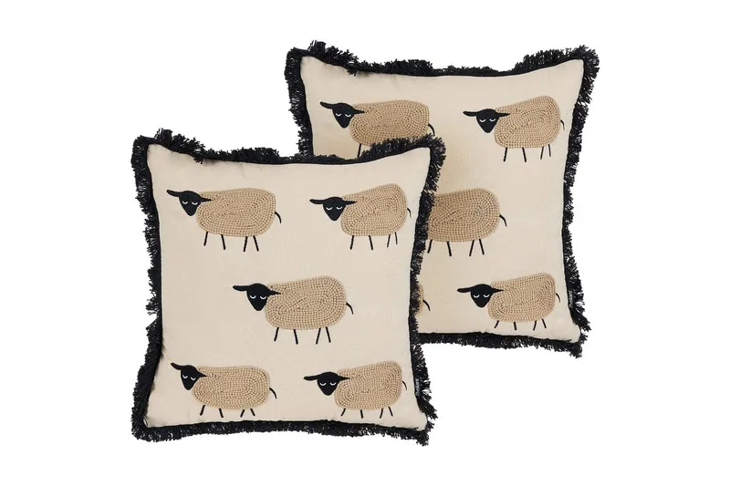 Prydnadskuddar Bannu set om 2