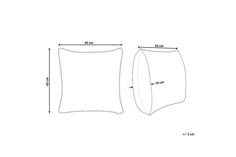 Prydnadskuddar Beel 45x45x10 cm - 45x45x10 cm - Utemöbler & utemiljö - Dynor - Utomhuskuddar