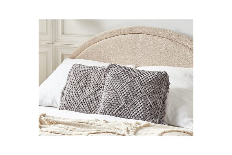 Prydnadskuddar Besham set om 2 Grå - Grå - Utemöbler & utemiljö - Dynor - Utomhuskuddar