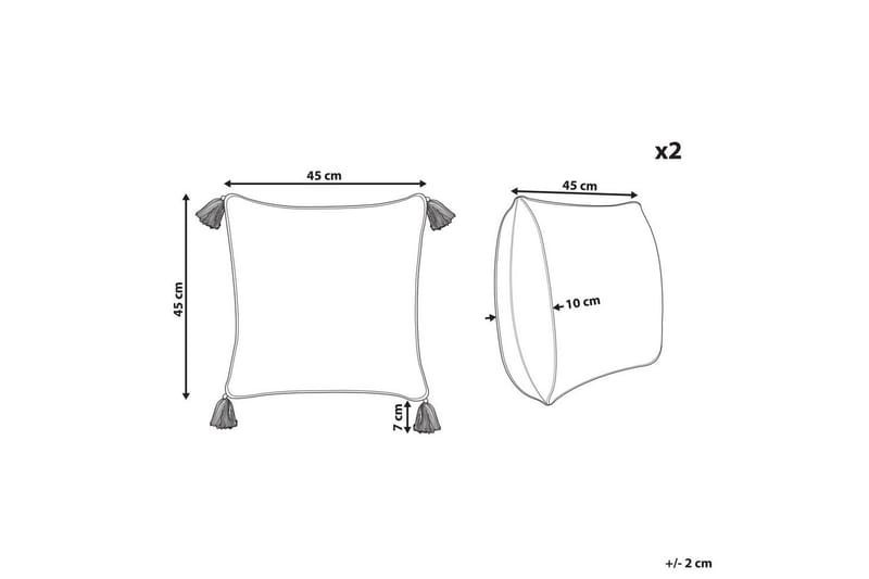 Prydnadskuddar Biloba set om 2 - Utemöbler & utemiljö - Dynor - Utomhuskuddar