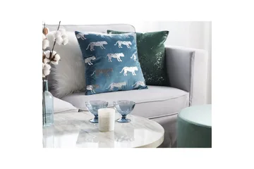 Prydnadskuddar Bluebell set om 2 Blå/Silver - Blå/Silver - Utemöbler & utemiljö - Dynor - Utomhuskuddar