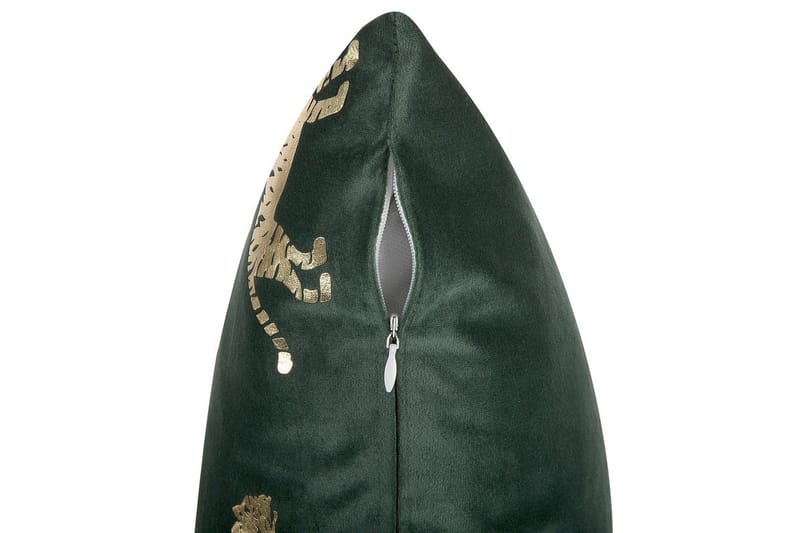 Prydnadskuddar Bluebell set om 2 Grön/guld - Grön/guld - Utemöbler & utemiljö - Dynor - Utomhuskuddar