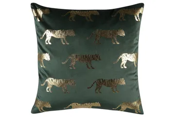 Prydnadskuddar Bluebell set om 2 Grön/guld - Grön/guld - Utemöbler & utemiljö - Dynor - Utomhuskuddar