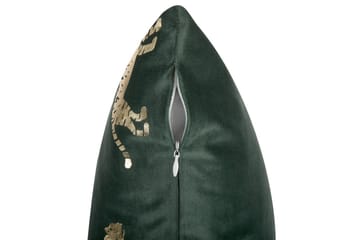 Prydnadskuddar Bluebell set om 2 Grön/guld - Grön/guld - Utemöbler & utemiljö - Dynor - Utomhuskuddar