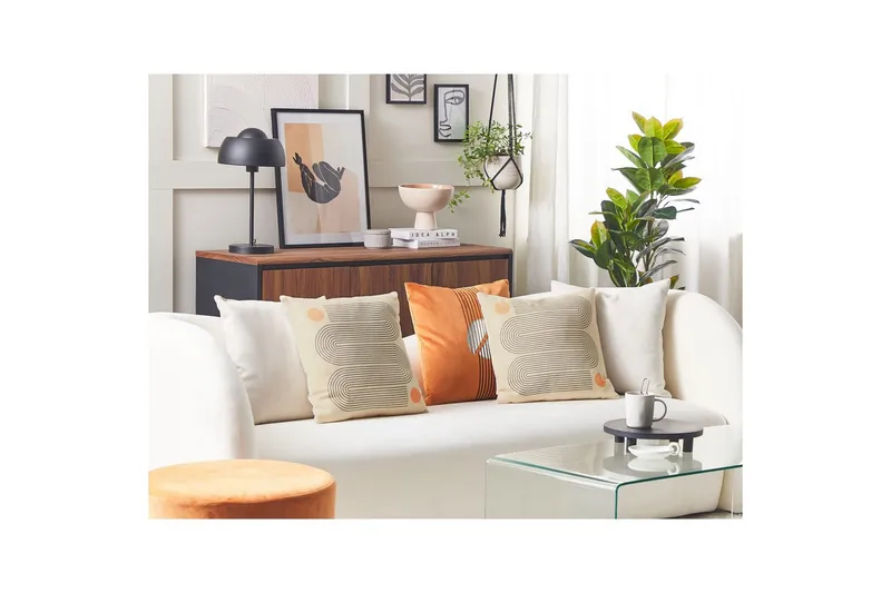 Prydnadskuddar Calibrachoa set om 2 - Utemöbler & utemiljö - Dynor - Utomhuskuddar