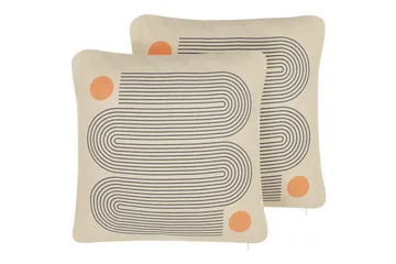 Prydnadskuddar Calibrachoa set om 2 - Utemöbler & utemiljö - Dynor - Utomhuskuddar