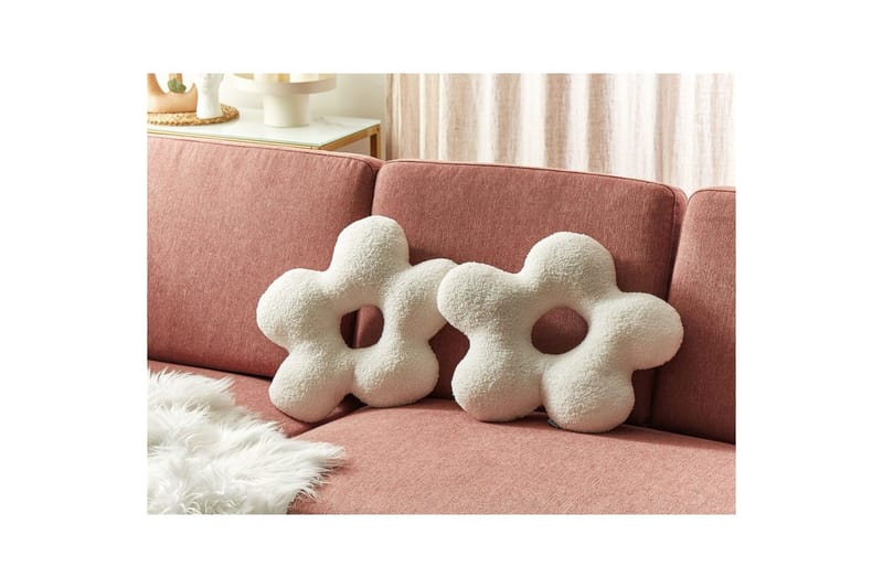 Prydnadskuddar Camponula set om 2 Vit - Vit - Utemöbler & utemiljö - Dynor - Utomhuskuddar