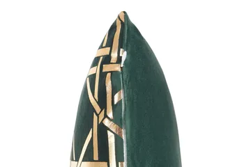 Prydnadskuddar Cassia set om 2 Grön/guld - Grön/guld - Textil & mattor - Kudde & kuddfodral - Prydnadskudde & soffkudde