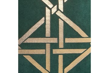 Prydnadskuddar Cassia set om 2 Grön/guld - Grön/guld - Utemöbler & utemiljö - Dynor - Övriga dynor