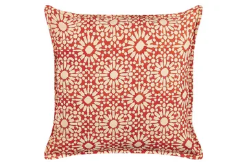 Prydnadskuddar Ceiba set om 2 Röd/beige - Röd/beige - Utemöbler & utemiljö - Dynor - Utomhuskuddar