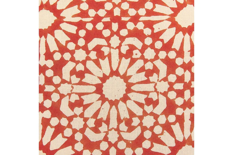 Prydnadskuddar Ceiba set om 2 Röd/beige - Röd/beige - Utemöbler & utemiljö - Dynor - Utomhuskuddar