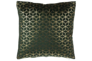 Prydnadskuddar Celosia set om 2 Grön/guld - Grön/guld - Utemöbler & utemiljö - Dynor - Utomhuskuddar