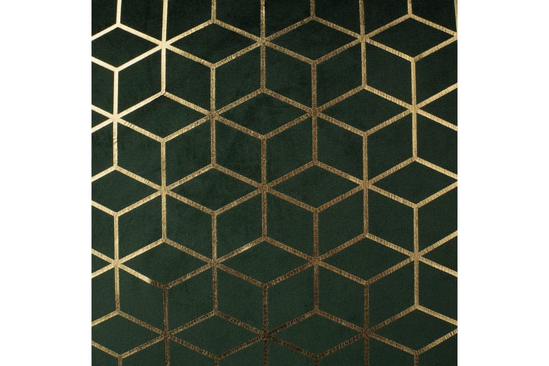 Prydnadskuddar Celosia set om 2 Grön/guld - Grön/guld - Utemöbler & utemiljö - Dynor - Utomhuskuddar