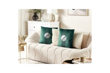 Prydnadskuddar Ceropegia set om 2 Grön - Grön - Utemöbler & utemiljö - Dynor - Utomhuskuddar