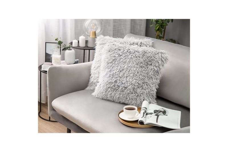 Prydnadskuddar Cide set om 2 Grå - Grå - Utemöbler & utemiljö - Dynor - Utomhuskuddar