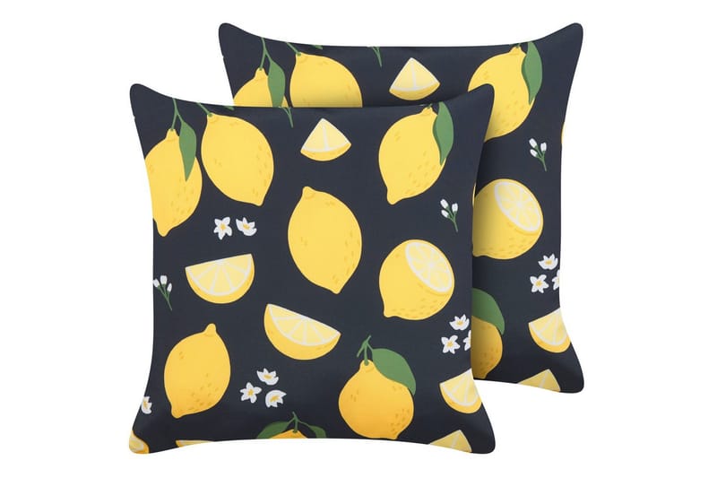 Prydnadskuddar Citrus set om 2 - Utemöbler & utemiljö - Dynor - Soffdyna & bänkdyna utemöbler