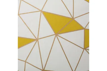 Prydnadskuddar Clarkia set om 2 Vit/Guld/Gul - Vit/Guld/Gul - Utemöbler & utemiljö - Dynor - Utomhuskuddar