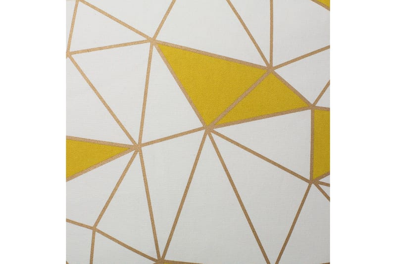 Prydnadskuddar Clarkia set om 2 Vit/Guld/Gul - Vit/Guld/Gul - Utemöbler & utemiljö - Dynor - Utomhuskuddar