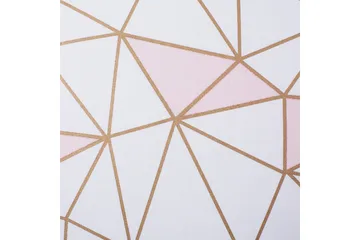 Prydnadskuddar Clarkia set om 2 Vit/guld/rosa - Vit/guld/rosa - Utemöbler & utemiljö - Dynor - Utomhuskuddar