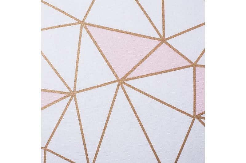 Prydnadskuddar Clarkia set om 2 Vit/guld/rosa - Vit/guld/rosa - Utemöbler & utemiljö - Dynor - Utomhuskuddar