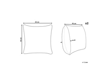 Prydnadskuddar Coney set om 2 - Utemöbler & utemiljö - Dynor - Utomhuskuddar