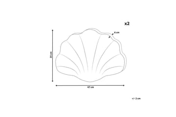 Prydnadskuddar Consolida set om 2 Beige - Beige - Utemöbler & utemiljö - Dynor - Utomhuskuddar