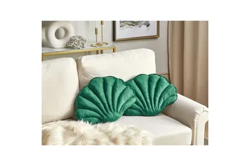 Prydnadskuddar Consolida set om 2 Grön - Grön - Utemöbler & utemiljö - Dynor - Utomhuskuddar