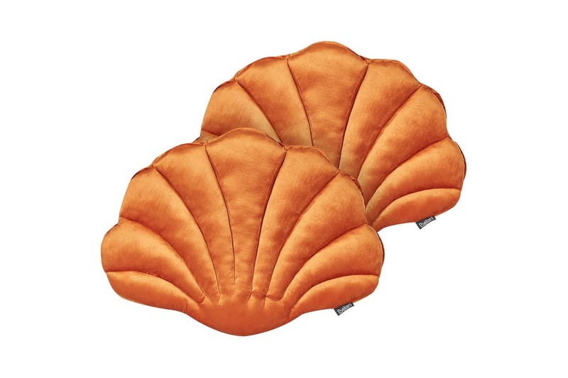 Prydnadskuddar Consolida set om 2 Orange - Orange - Utemöbler & utemiljö - Dynor - Utomhuskuddar