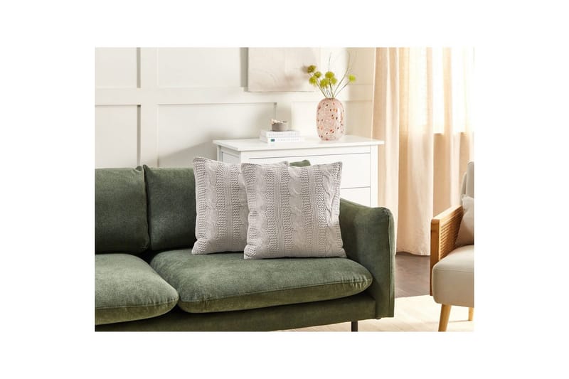 Prydnadskuddar Constylis set om 2 Beige - Beige - Utemöbler & utemiljö - Dynor - Utomhuskuddar