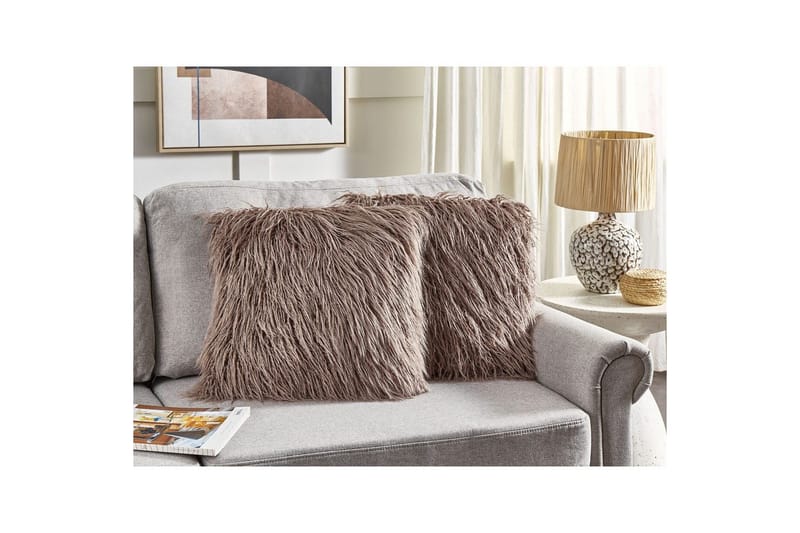 Prydnadskuddar Corokia set om 2 Beige - Beige - Utemöbler & utemiljö - Dynor - Utomhuskuddar