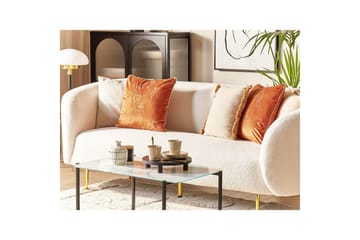 Prydnadskuddar Crocus set om 2 Orange/guld - Orange/guld - Utemöbler & utemiljö - Dynor - Utomhuskuddar