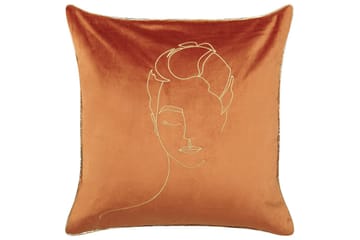 Prydnadskuddar Crocus set om 2 Orange/guld - Orange/guld - Utemöbler & utemiljö - Dynor - Utomhuskuddar