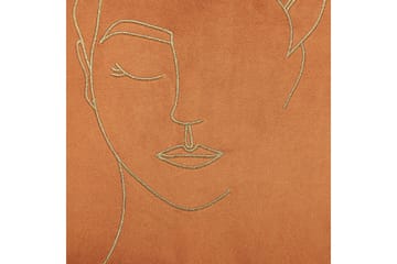 Prydnadskuddar Crocus set om 2 Orange/guld - Orange/guld - Utemöbler & utemiljö - Dynor - Utomhuskuddar