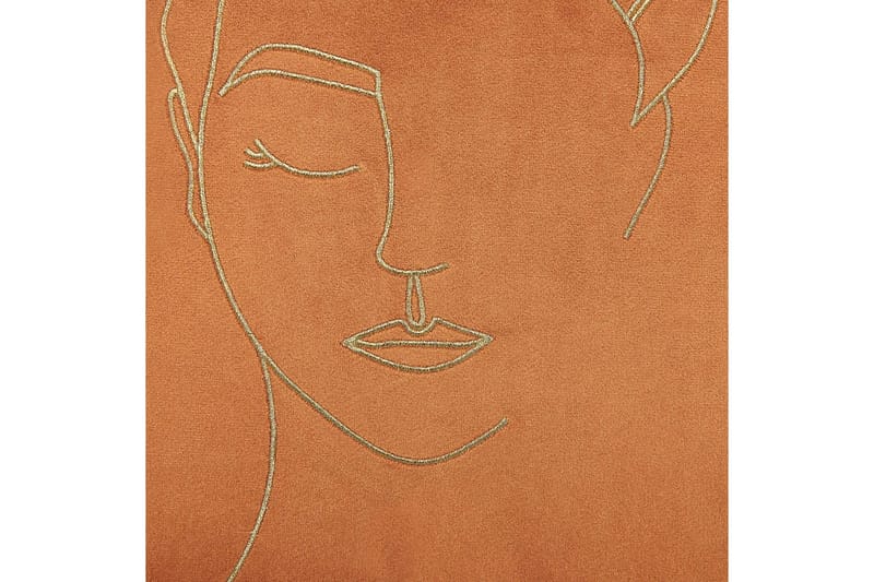 Prydnadskuddar Crocus set om 2 Orange/guld - Orange/guld - Utemöbler & utemiljö - Dynor - Utomhuskuddar