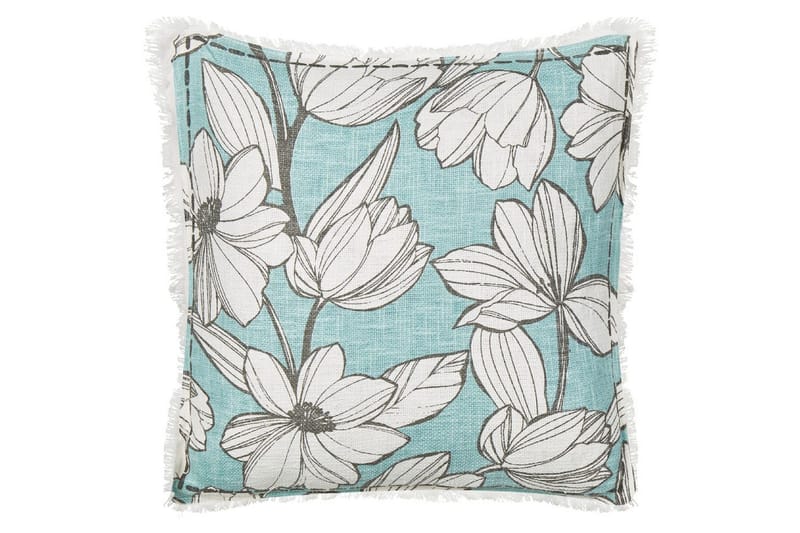 Prydnadskuddar Cyanotis set om 2 Vit/Blå - Vit/Blå - Utemöbler & utemiljö - Dynor - Utomhuskuddar