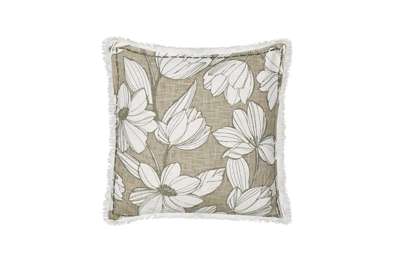 Prydnadskuddar Cyanotis set om 2 Vit/Grön - Vit/Grön - Utemöbler & utemiljö - Dynor - Utomhuskuddar