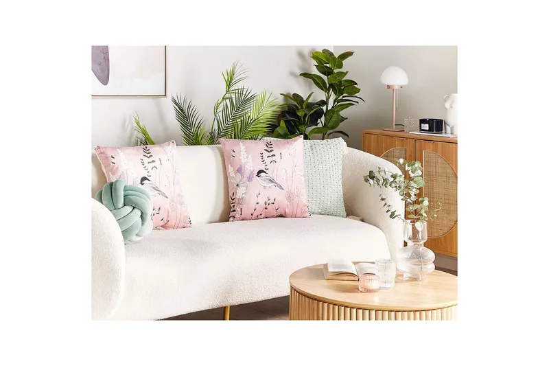 Prydnadskuddar Cyclamen set om 2 - Utemöbler & utemiljö - Dynor - Utomhuskuddar