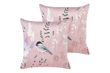 Prydnadskuddar Cyclamen set om 2 - Utemöbler & utemiljö - Dynor - Utomhuskuddar