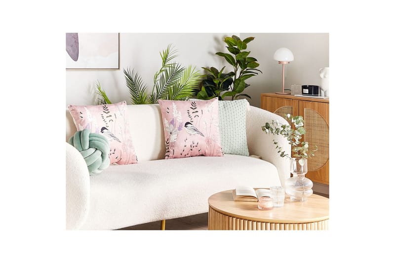 Prydnadskuddar Cyclamen set om 2 - Utemöbler & utemiljö - Dynor - Soffdyna & bänkdyna utemöbler